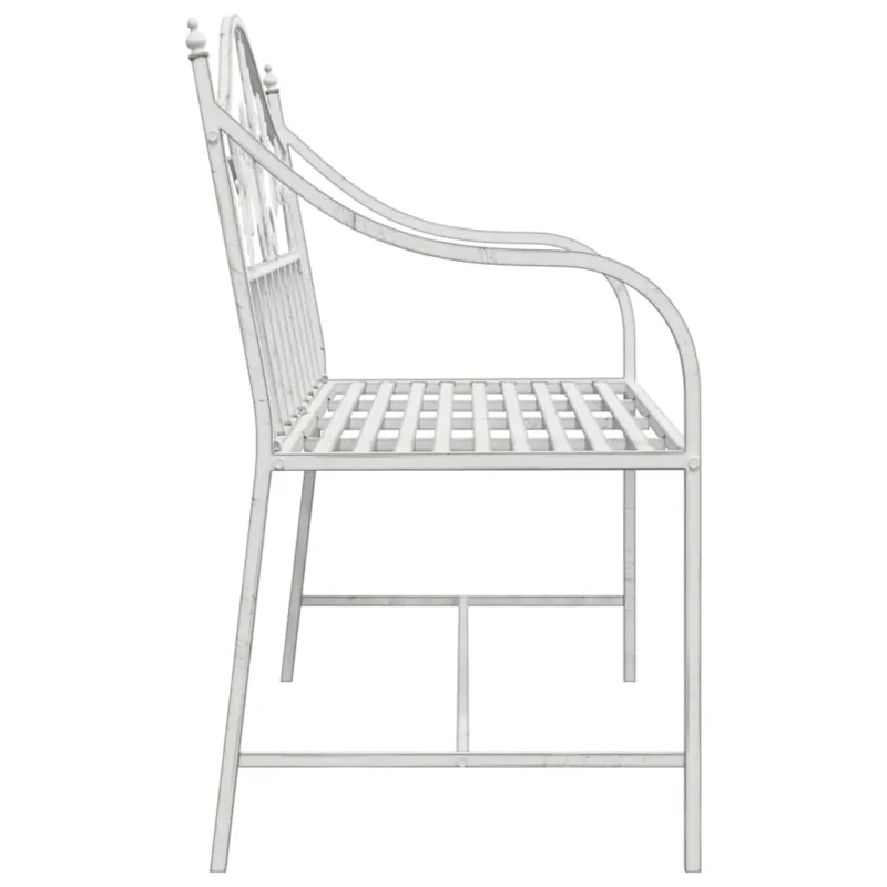 Sodo suolas Antikinė balta 104 x 52,5 x 89 cm Plienas