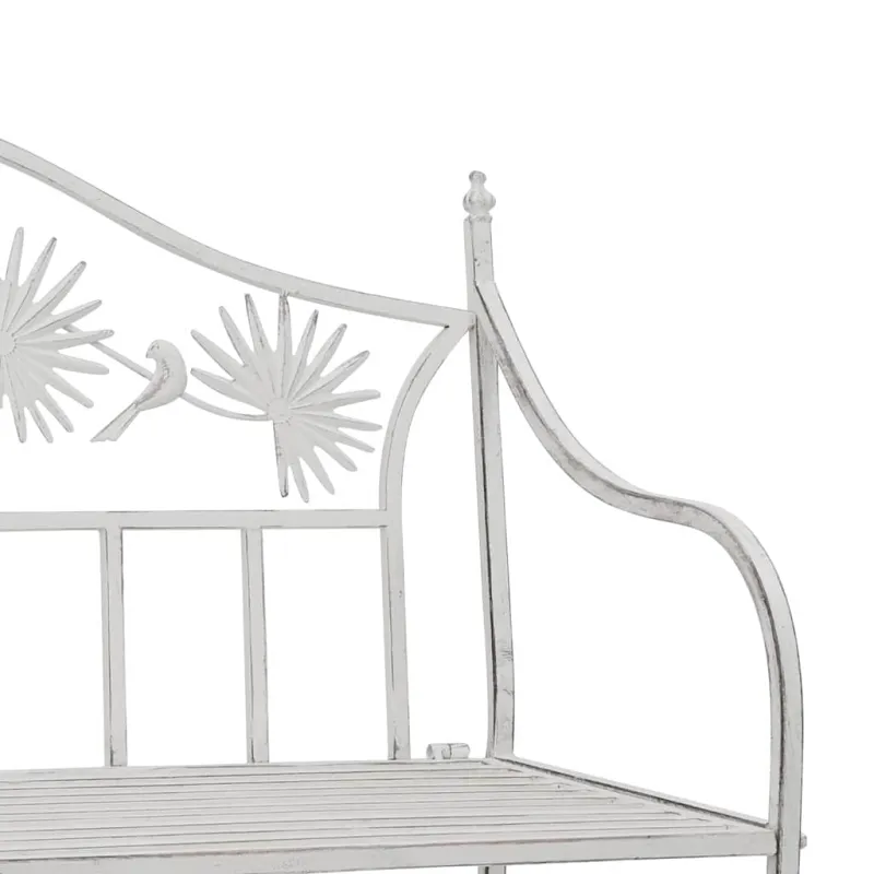 Sodo suolas Antikinė balta 104 x 52,5 x 89 cm Plienas