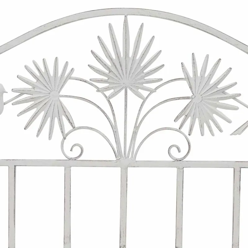 Sodo suolas Antikinė balta 104 x 52,5 x 89 cm Plienas