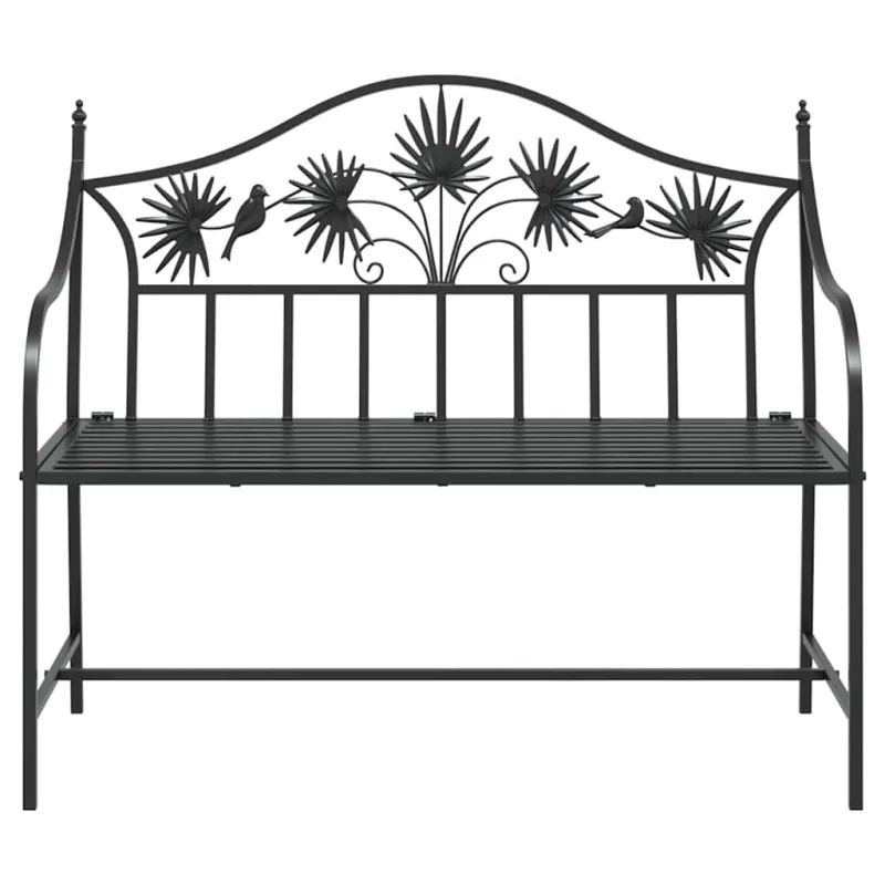 Sodo suolas Juoda 104 x 52,5 x 89 cm Plienas