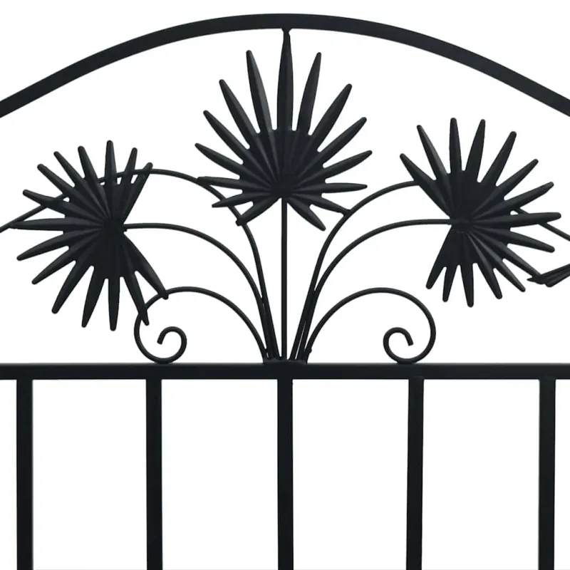 Sodo suolas Juoda 104 x 52,5 x 89 cm Plienas