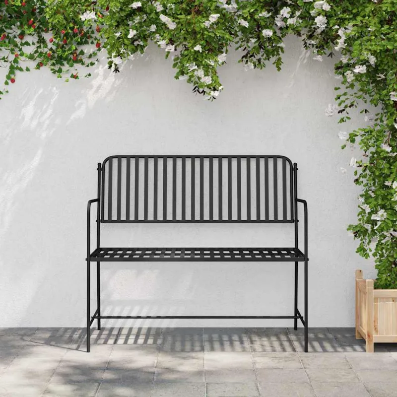 Sodo suolas Juoda 103,5 x 51,5 x 90 cm Plienas