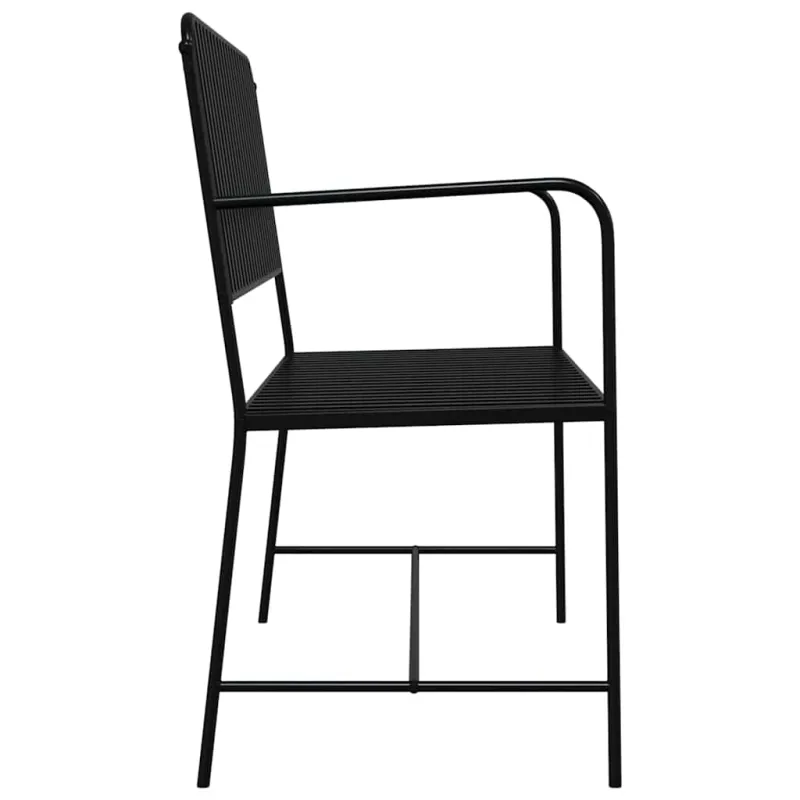 Sodo suolas Juoda 103,5 x 51,5 x 90 cm Plienas