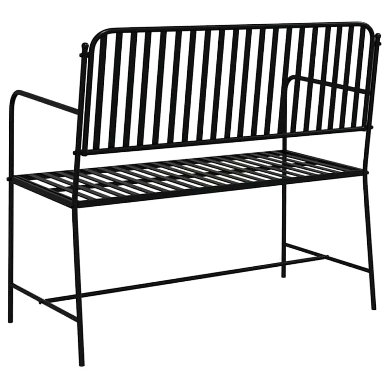 Sodo suolas Juoda 103,5 x 51,5 x 90 cm Plienas