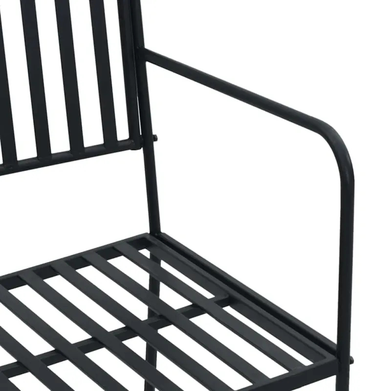 Sodo suolas Juoda 103,5 x 51,5 x 90 cm Plienas