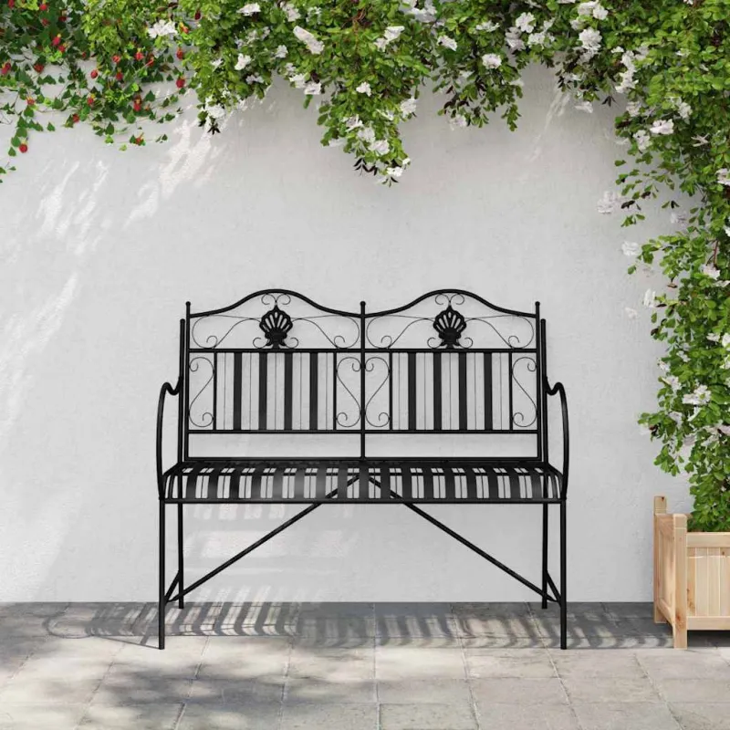 Sodo suolas Juoda 103,5 x 59 x 89 cm Plienas