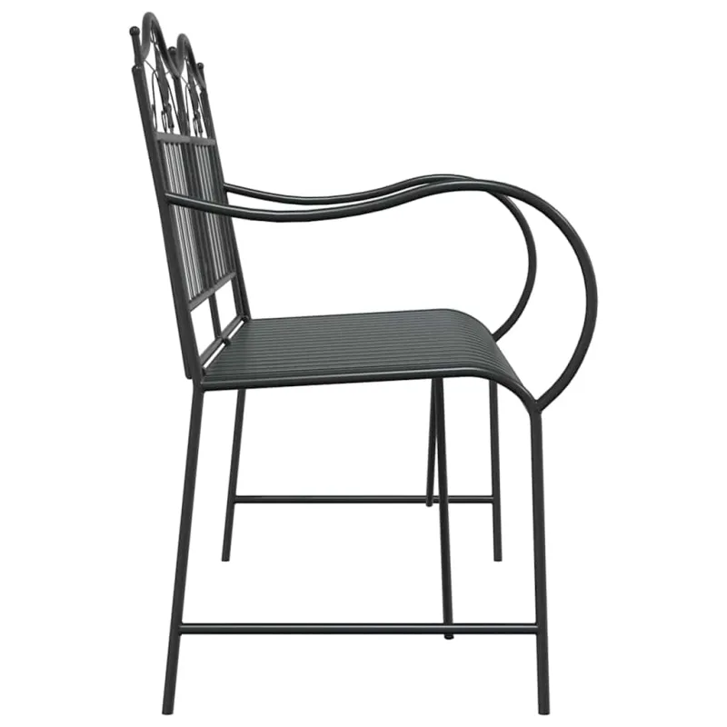 Sodo suolas Juoda 103,5 x 59 x 89 cm Plienas