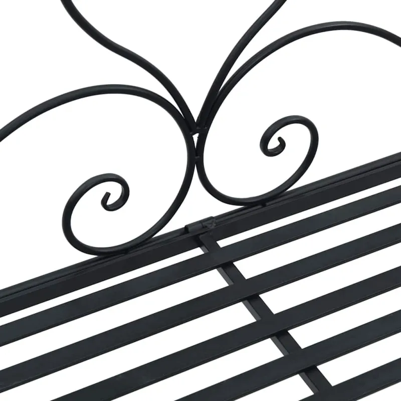 Sodo suolas Juoda 121 x 48 x 200 cm Plienas