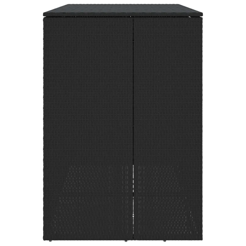Šiukšlių dėžė 2 pcs Juoda 130 x 80 x 115 cm Polietilenas