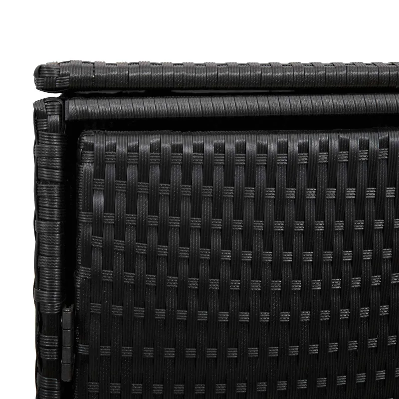 Šiukšlių dėžė 2 pcs Juoda 130 x 80 x 115 cm Polietilenas