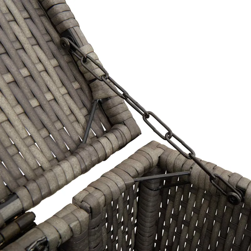 Šiukšlių dėžė 2 pcs Pilka 130 x 80 x 115 cm Polietilenas