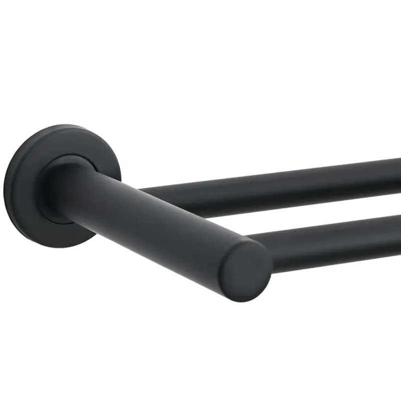 Rankšluosčių stovas Juoda 61 x 14,5 x 5 cm Nerūdijantis plienas