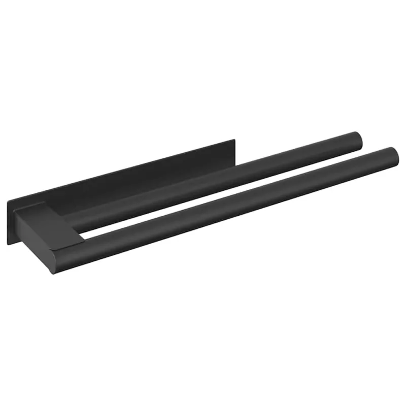 Rankšluosčių stovas Juoda 40 x 9 x 4 cm Nerūdijantis plienas