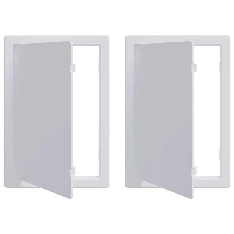 Prieigos panelės 2 pcs Balta 15 x 23 cm ABS plastikas