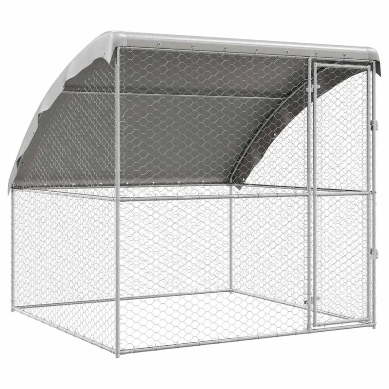 Šunų narvas Sidabro 2 x 2 x 2 m Galvanizuotas plienas
