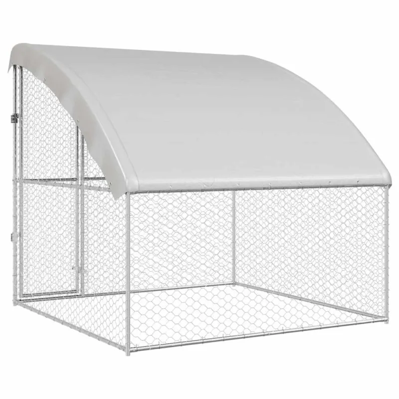 Šunų narvas Sidabro 2 x 2 x 2 m Galvanizuotas plienas