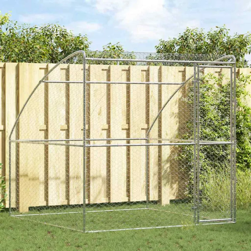 Šunų narvas Sidabro 2 x 2 x 2 m Galvanizuotas plienas