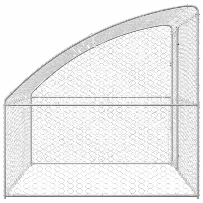 Šunų narvas Sidabro 2 x 2 x 2 m Galvanizuotas plienas