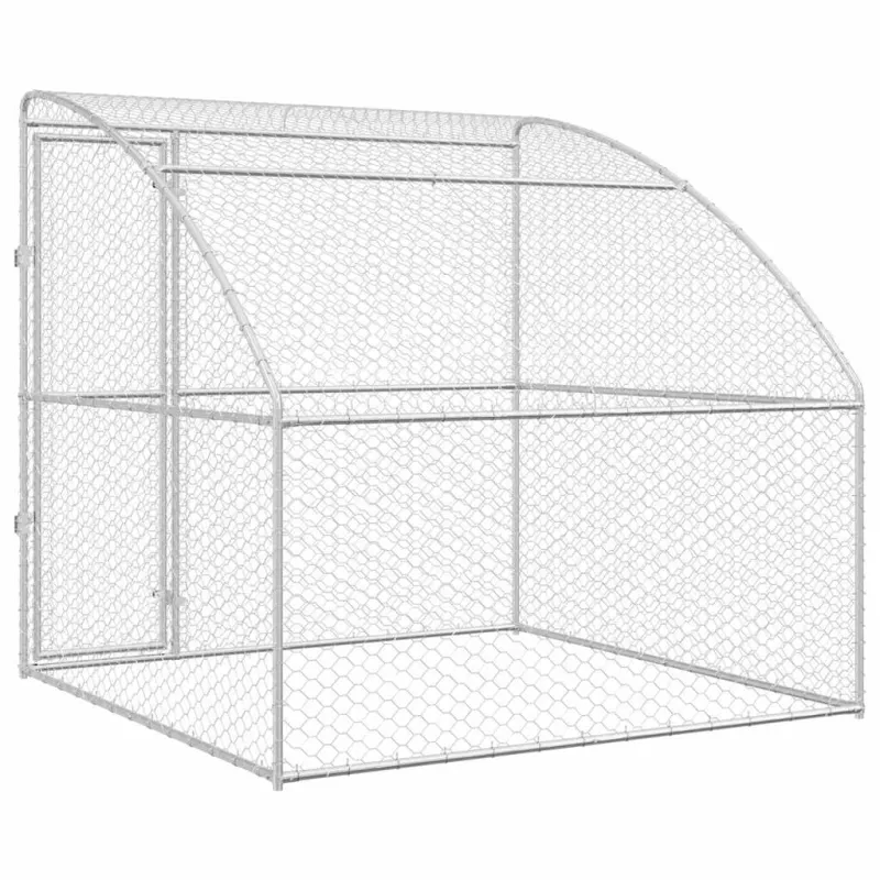 Šunų narvas Sidabro 2 x 2 x 2 m Galvanizuotas plienas