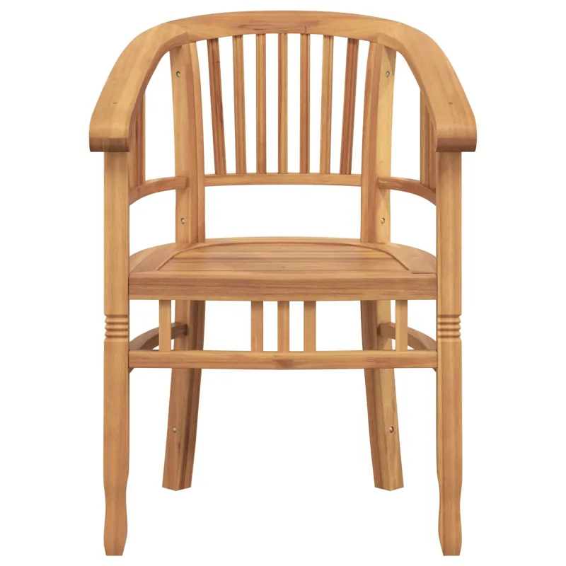 Kėdė 2 pcs Ruda 63 x 58 x 89 cm Kieto teka medžio