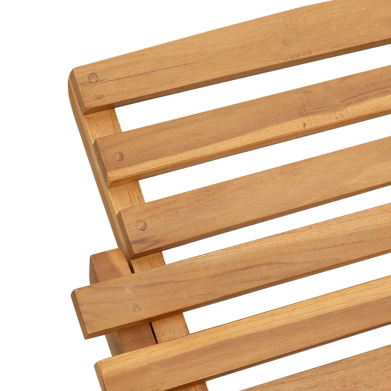 Saulės gultas Ruda 198 x 55 x 58,5 cm Kieto teka medžio