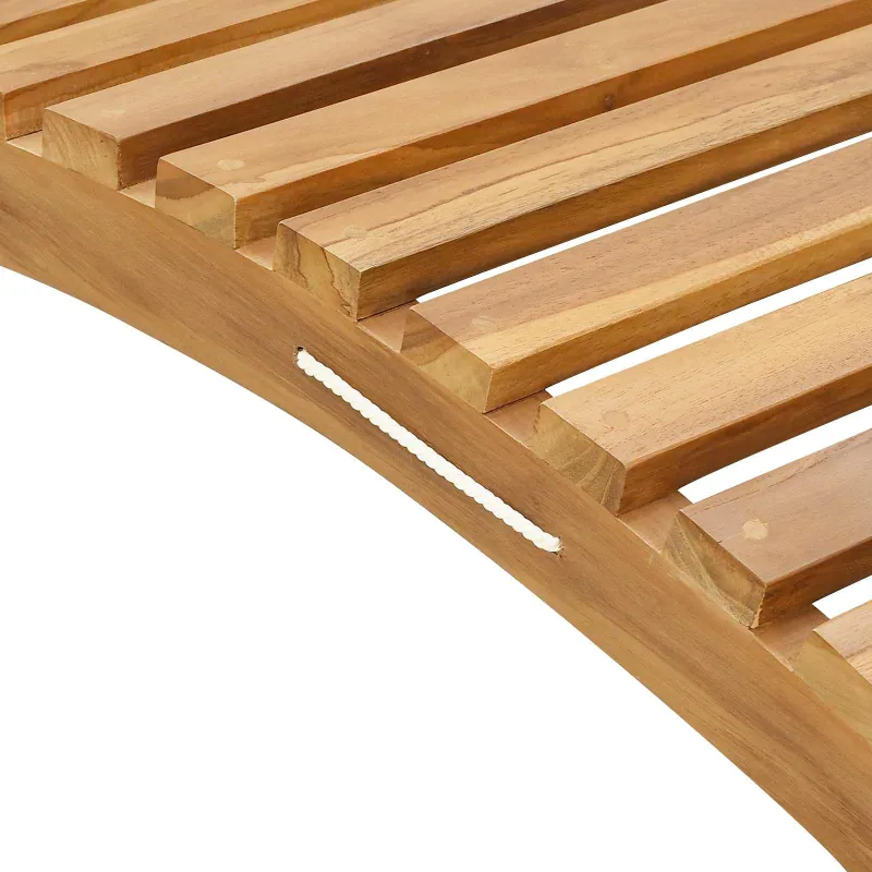 Saulės gultas Ruda 198 x 55 x 58,5 cm Kieto teka medžio