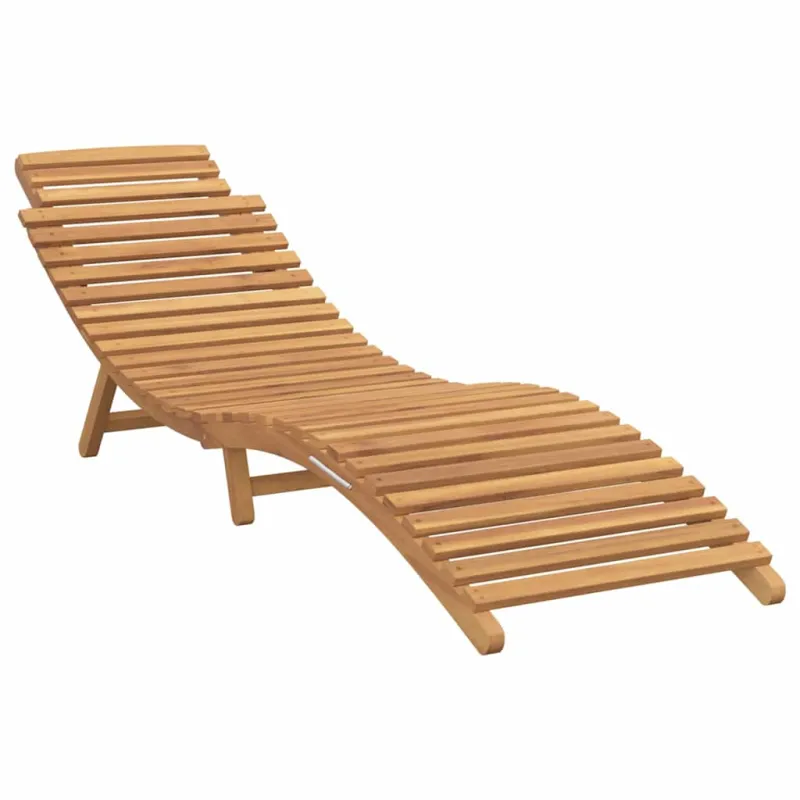 Saulės gultas 2 pcs Ruda 198 x 55 x 58,5 cm Kieto teka medžio