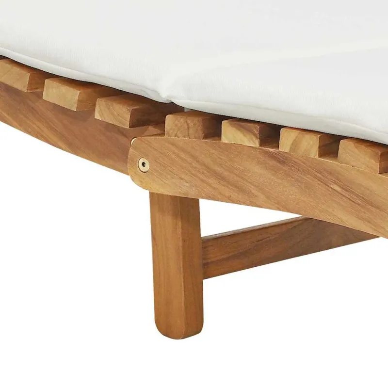 Sodo gultas Ruda 198 x 55 x 58,5 cm Kieto teka medžio