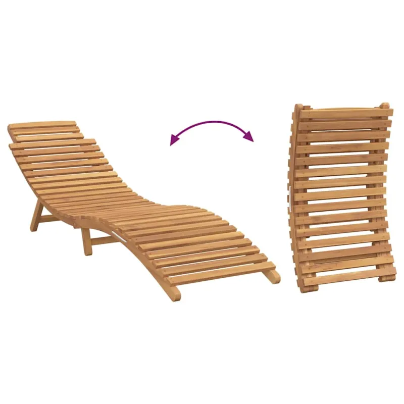 Sodo gultas Ruda 198 x 55 x 58,5 cm Kieto teka medžio