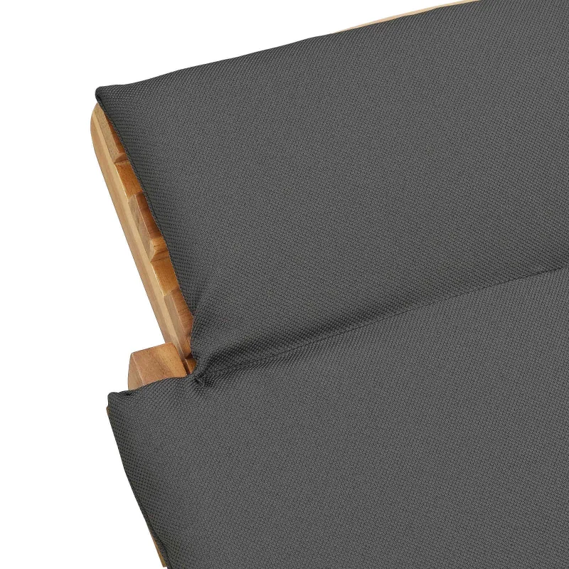 Sodo gultas Ruda 198 x 55 x 58,5 cm Kieto teka medžio