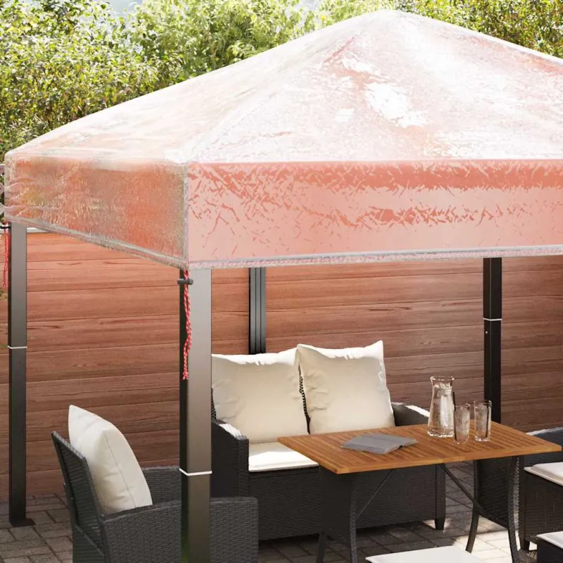 Paviliono dangos keitimas 300 x 300 x 26 cm Skaidrus PVC