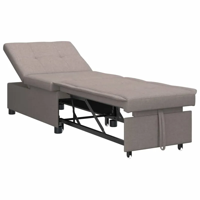 Ištraukiama sofa-lova Taupe 194 x 50 x 82 cm audinys