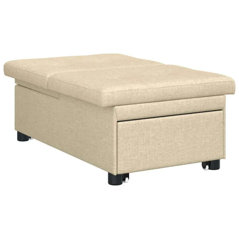 Ištraukiama sofa-lova Kreminė 194 x 50 x 82 cm audinys