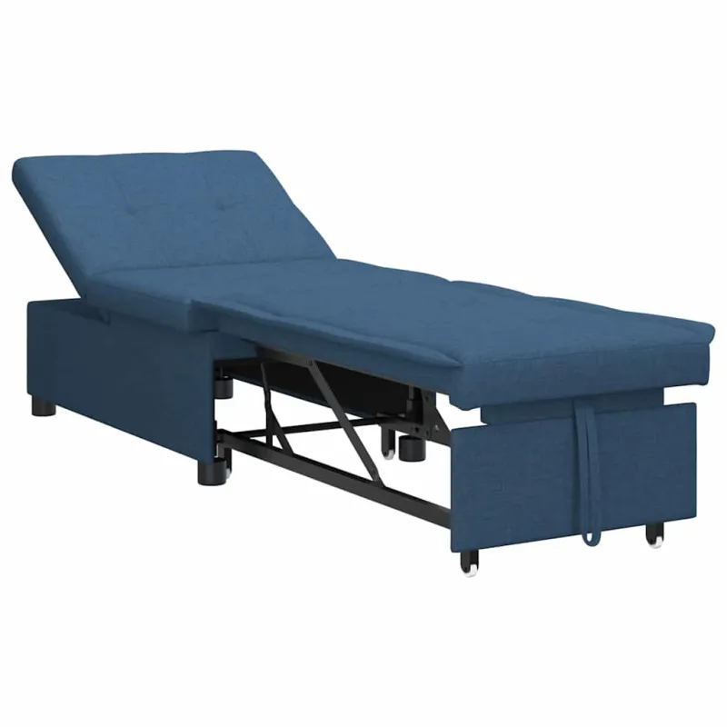 Ištraukiama sofa-lova Mėlyna 194 x 50 x 82 cm audinys