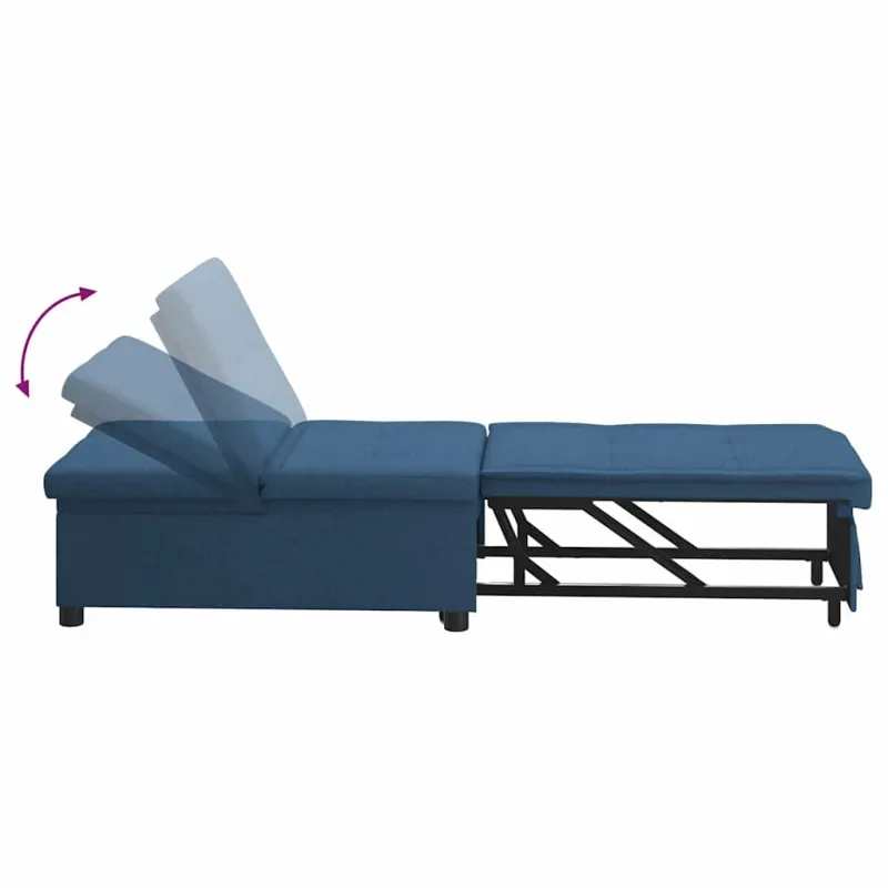 Ištraukiama sofa-lova Mėlyna 194 x 50 x 82 cm audinys