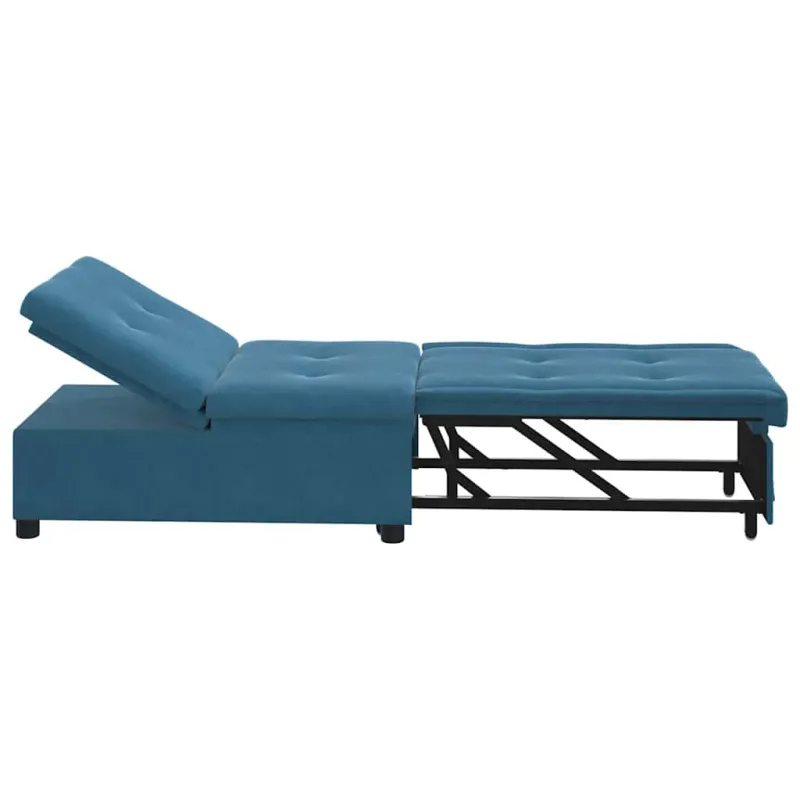 Sofa lova Mėlyna 194 x 67 x 82 cm Aksomas