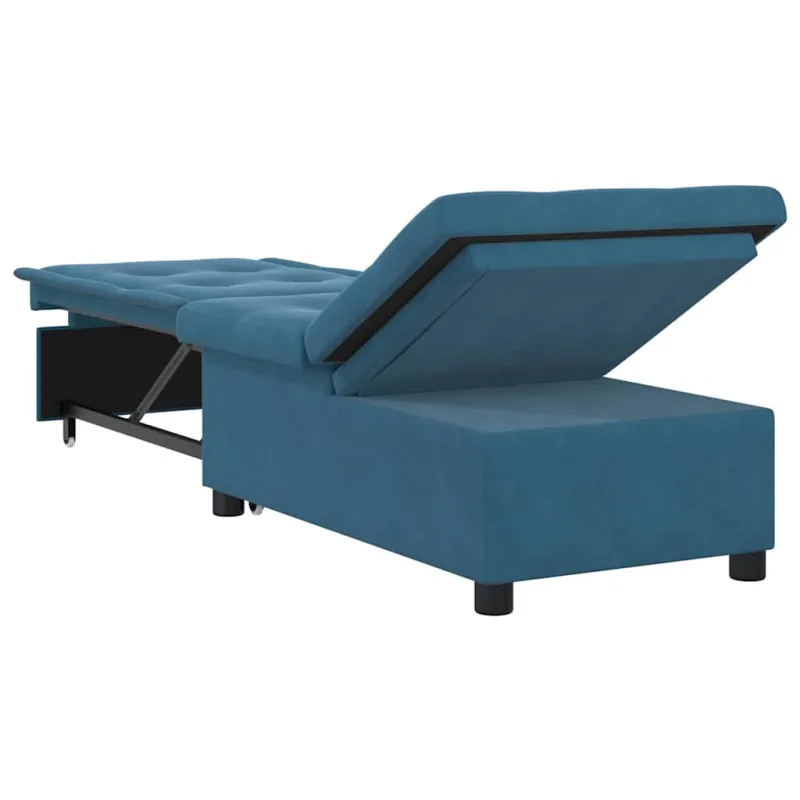 Sofa lova Mėlyna 194 x 67 x 82 cm Aksomas
