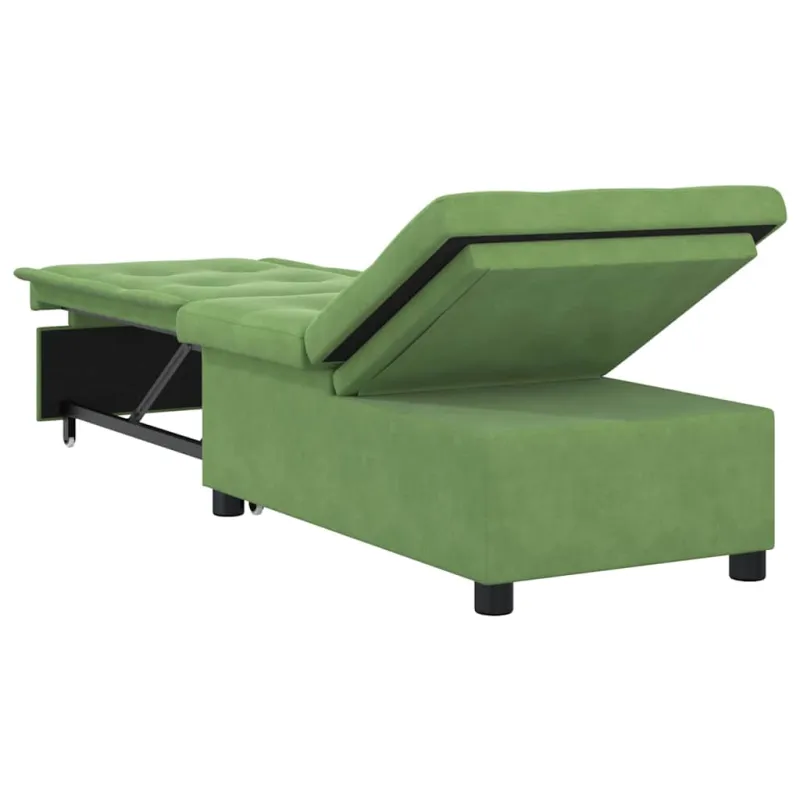 Sofa lova Šviesiai žalia 194 x 67 x 82 cm Aksomas