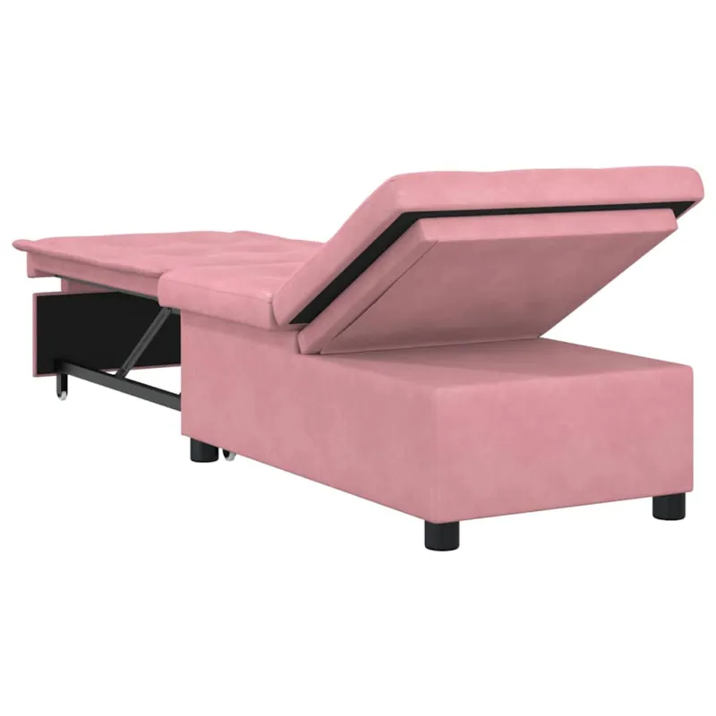 Sofa lova Rožinė 194 x 67 x 82 cm Aksomas
