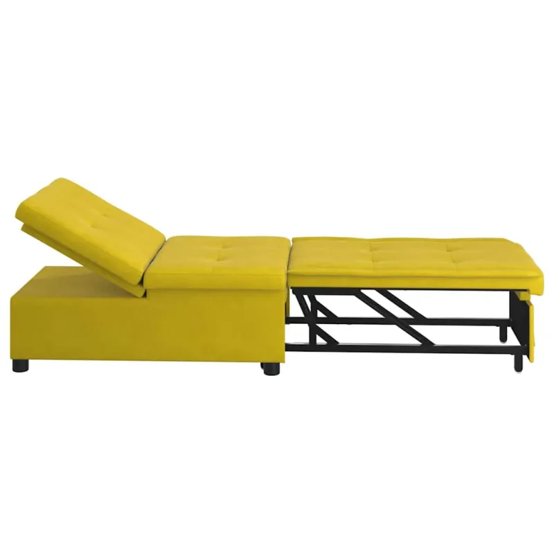 Sofa lova Geltona 194 x 67 x 82 cm Aksomas