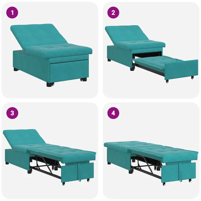 Sofa lova Turkio 194 x 67 x 82 cm Aksomas