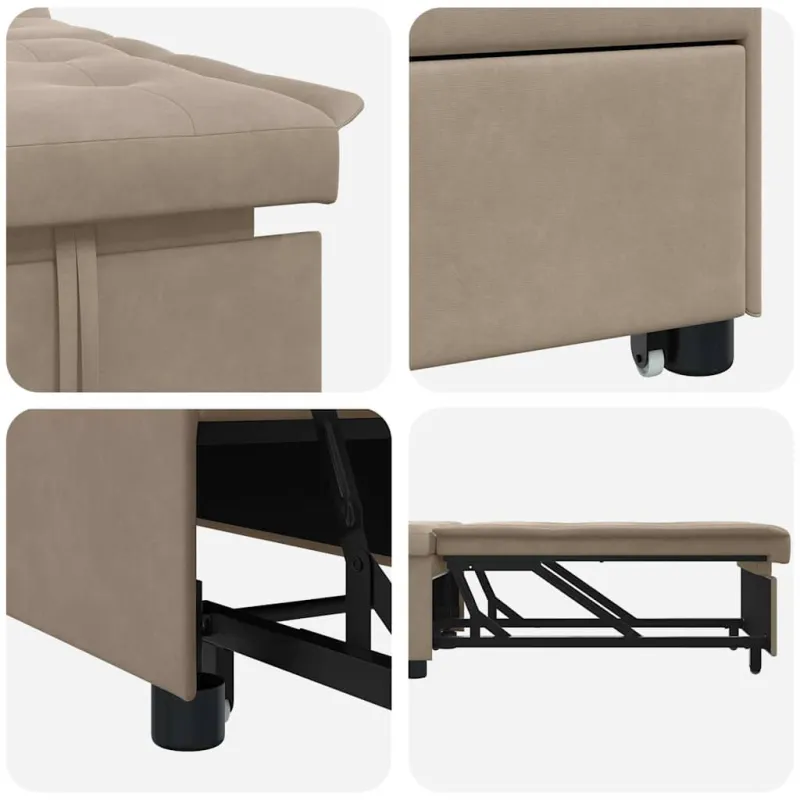 Ištraukiama sofa-lova Tortora 194 x 67 x 82 cm Mikropluoštas