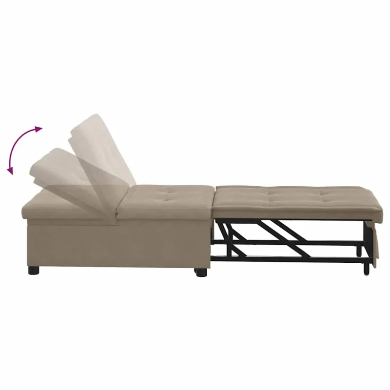 Ištraukiama sofa-lova Tortora 194 x 67 x 82 cm Mikropluoštas