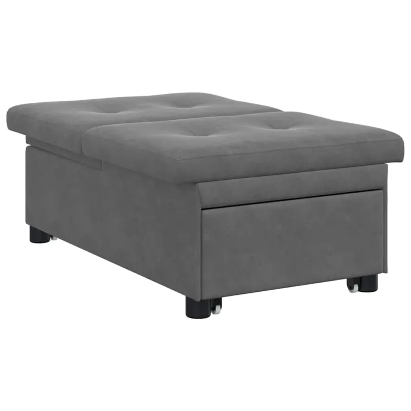 Ištraukiama sofa-lova Tamsiai pilka 194 x 67 x 82 cm