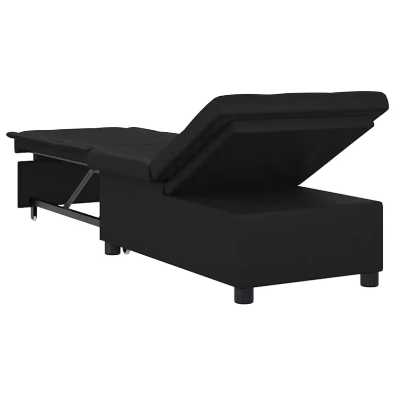 Ištraukiama sofa-lova Juodas 194 x 67 x 82 cm Mikropluoštas