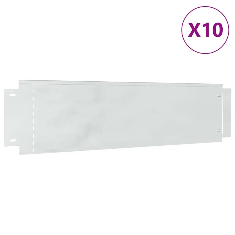 Vejos borteliai 10 pcs Sidabro 100 x 25 x 0,07 cm
