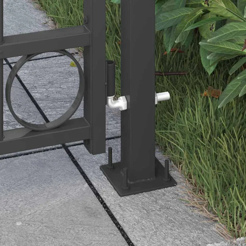 Tvorelės stulpas ASSEN 200 x 88 x 14 cm Plienas Pilka