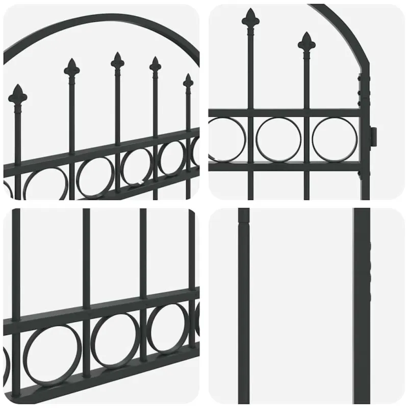 Tvorelės stulpas ASSEN 200 x 88 x 14 cm Plienas Pilka