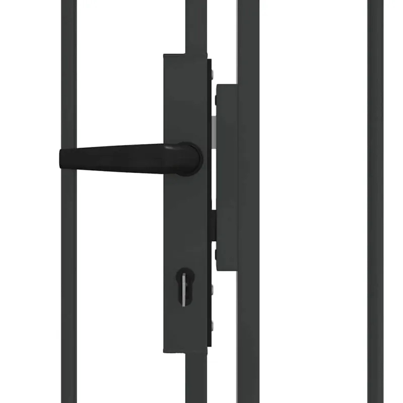 Tvora vartai ASSEN 301 x 200 cm Plienas Pilka Užrakintas