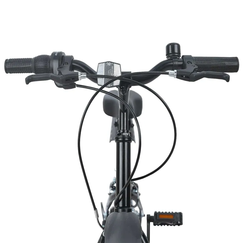 Vaikų Dviratis 20 Colių 6-Speed 6-11 metų amžiaus Juoda